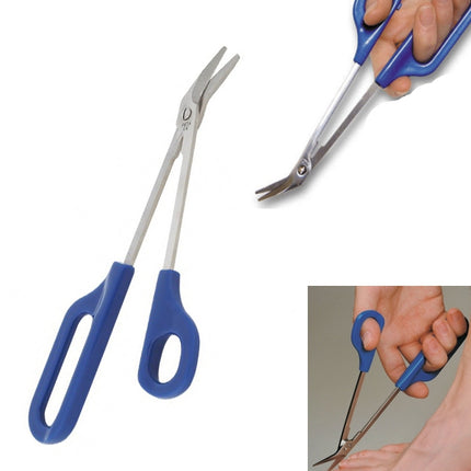 Long Reach Easy Grip Toe Nail Toenail Scissor Trimmer
