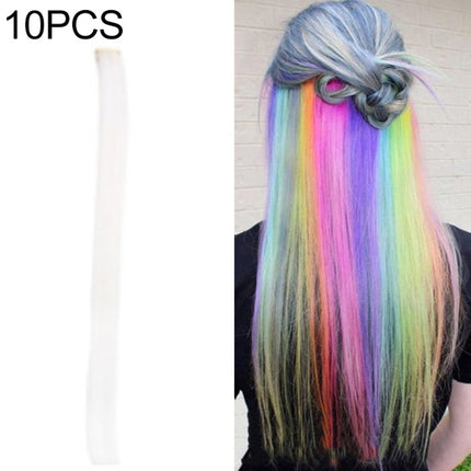 10 PCS Chemical Fiber Wig One-Step Gradient Color Single Card Wig, 24inches