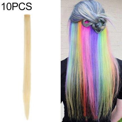 10 PCS Chemical Fiber Wig One-Step Gradient Color Single Card Wig, 24inches