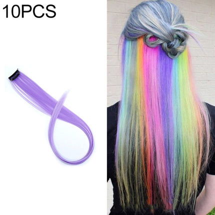 10 PCS Chemical Fiber Wig One-Step Gradient Color Single Card Wig, 24inches