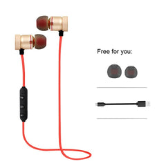 MoreBlue S07 Wireless Bluetooth Earphones Metal Magnetic Stereo Bass Headphones Cordless Sport Headset Earbuds With Microphone