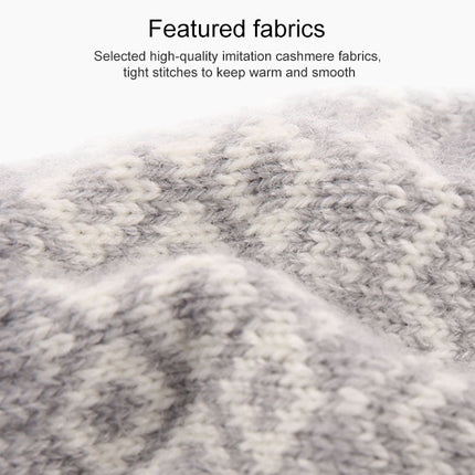 Winter Touch Screen Gloves Women Men Warm Stretch Knit Mittens Imitation Wool Thicken Full Finger Gloves, White, Grey, Black, Yellow, Navy Blue, Kids White, Kids Black, A-Navy Blue, A-Black, A-White, A-Grey, B-Grey, B-Blue, C-Yellow, C-Blue, C-Purple  ...