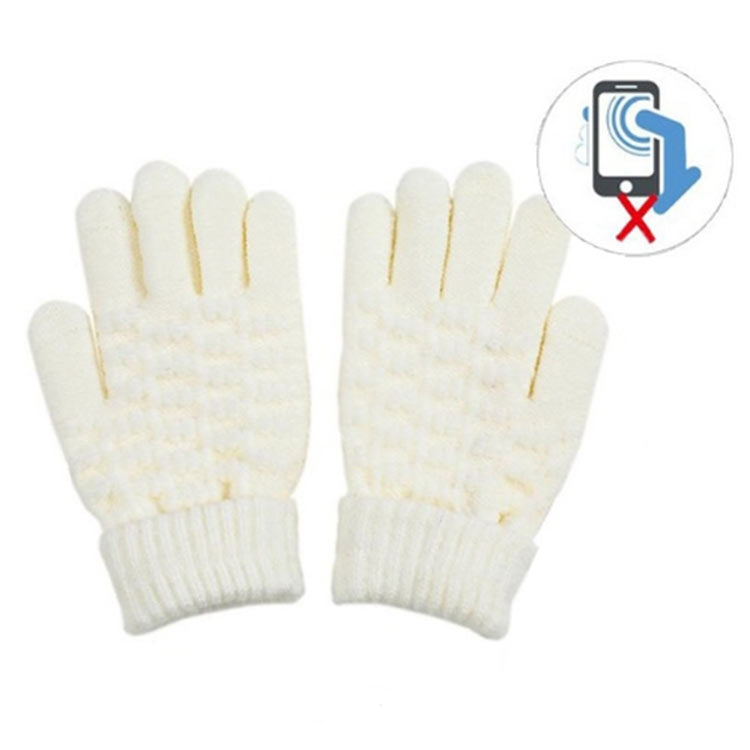 Winter Touch Screen Gloves Women Men Warm Stretch Knit Mittens Imitation Wool Thicken Full Finger Gloves, White, Grey, Black, Yellow, Navy Blue, Kids White, Kids Black, A-Navy Blue, A-Black, A-White, A-Grey, B-Grey, B-Blue, C-Yellow, C-Blue, C-Purple��...