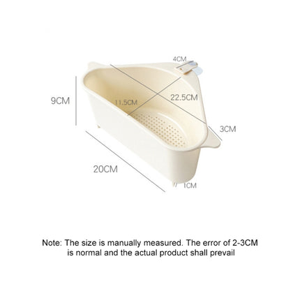 Kitchen Vegetable Rack Household Sink Drain Rack Triangle Storage Hanger Free Punch Tray Hanging Basket