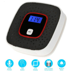 Carbon Monoxide Detector Gas Alarm Sensor Poisoning Gas Tester Human Voice Warning Detector with LCD Display