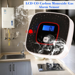 Carbon Monoxide Detector Gas Alarm Sensor Poisoning Gas Tester Human Voice Warning Detector with LCD Display