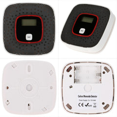 Carbon Monoxide Detector Gas Alarm Sensor Poisoning Gas Tester Human Voice Warning Detector with LCD Display