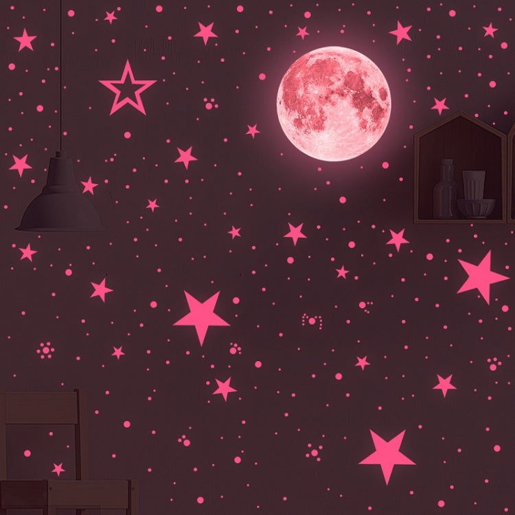 AFG33003 Home Decoration Luminous Stars Moon PVC Stickers, Specification:Green Moon 12cm, 27PCS Star, 27PCS Star + 30cm Moon, 30cm Pink Moon, 20cm Pink Moon, 10cm Pink Moon, 30cm Blue Moon, 20cm Blue Moon, 10cm Blue Moon, 30cm Green Moon, 20cm Green Mo...