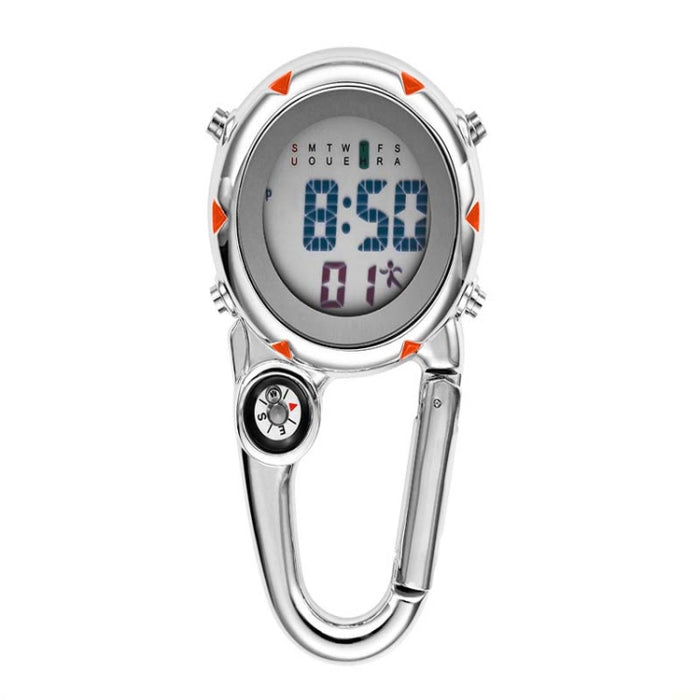 Mountain Climbing Watch Multifunctional Stainless Steel Hook Watch, Stainless Steel Hook Watch(Orange), Stainless Steel Hook Watch(Blue), Stainless Steel Hook Watch(Yellow), Stainless Steel Hook Watch(Red)