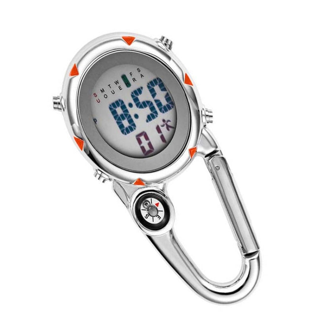 Mountain Climbing Watch Multifunctional Stainless Steel Hook Watch, Stainless Steel Hook Watch(Orange), Stainless Steel Hook Watch(Blue), Stainless Steel Hook Watch(Yellow), Stainless Steel Hook Watch(Red)