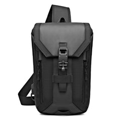 Ozuko 9334 Men Outdoor Multifunctional Waterproof Messenger Bag with External USB Charging Port