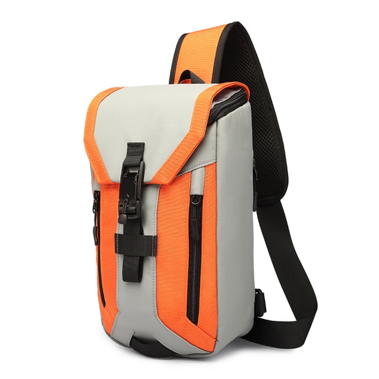 Ozuko 9334 Men Outdoor Multifunctional Waterproof Messenger Bag with External USB Charging Port