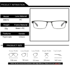 Simple Matel Frame Reading Glasses Hyperopia Eyeglasses, +1.00D, +1.50D, +2.00D, +2.50D, +3.00D, +3.50D, +4.00D
