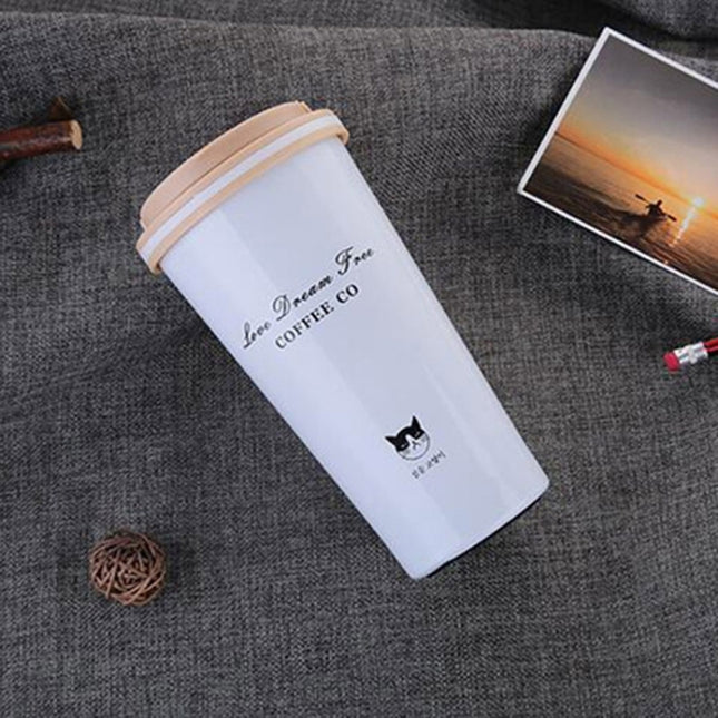 500ML Portable Stainless Steel Creative Gift Coffee Cup Office Vacuum Thermos Mug