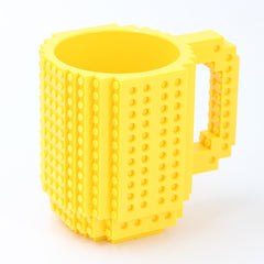 Building Blocks Design Creative Milk Mug Coffee Cup Build-on Brick Drinking Water Holder, 301-400ml