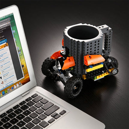 Building Blocks Design Creative Milk Mug Coffee Cup Build-on Brick Drinking Water Holder, 301-400ml