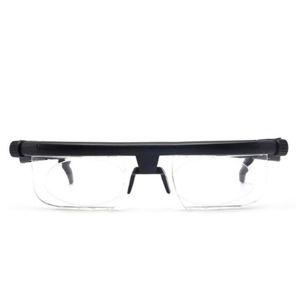 Adjustable Strength Lens Reading Myopia Glasses Eyewear Variable Focus Vision, for -6.00D to +3.00D
