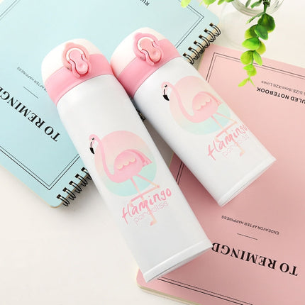 Bouncing Vacuum Flask Mug Travel Stainless Steel Thermos Cup, 350ml, 500ml