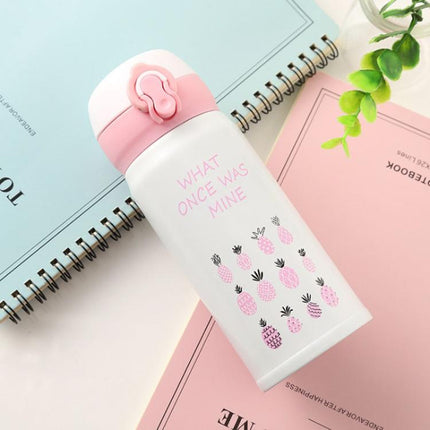 Bouncing Vacuum Flask Mug Travel Stainless Steel Thermos Cup, 350ml, 500ml