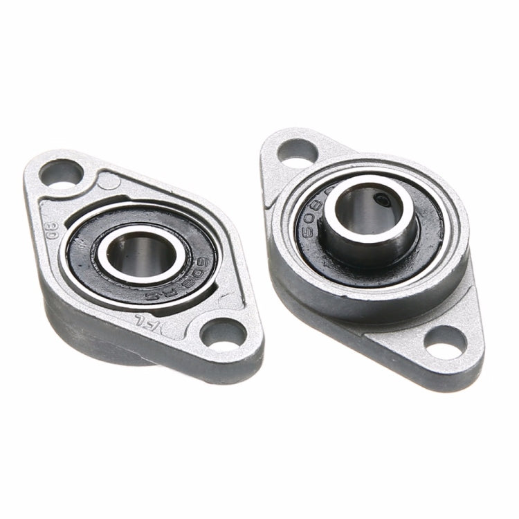 2 PCS  Diamond KFL-08 000 001 Bearing Housing Zinc Alloy Miniature Housing Bearing 3D Printer Accessories Universal, KFL001 (inner diameter 12)