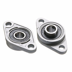 2 PCS  Diamond KFL-08 000 001 Bearing Housing Zinc Alloy Miniature Housing Bearing 3D Printer Accessories Universal, KFL001 (inner diameter 12)