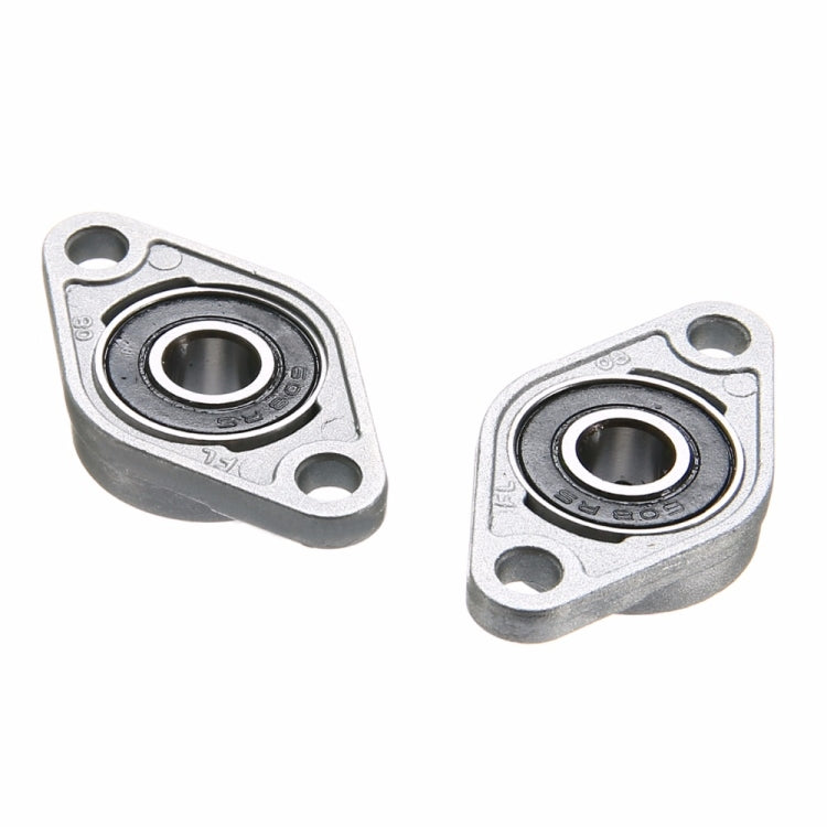 2 PCS  Diamond KFL-08 000 001 Bearing Housing Zinc Alloy Miniature Housing Bearing 3D Printer Accessories Universal, KFL001 (inner diameter 12)