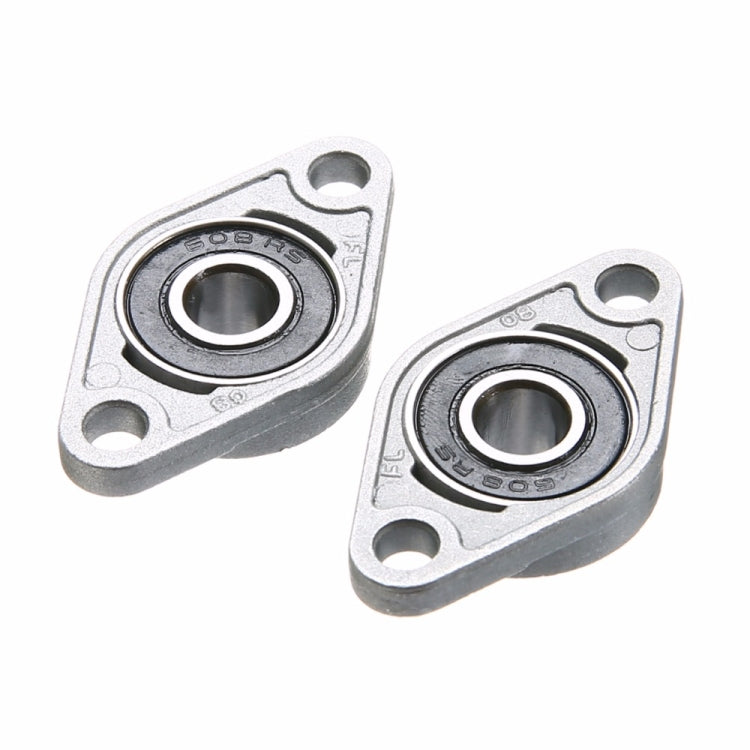 2 PCS  Diamond KFL-08 000 001 Bearing Housing Zinc Alloy Miniature Housing Bearing 3D Printer Accessories Universal, KFL001 (inner diameter 12)