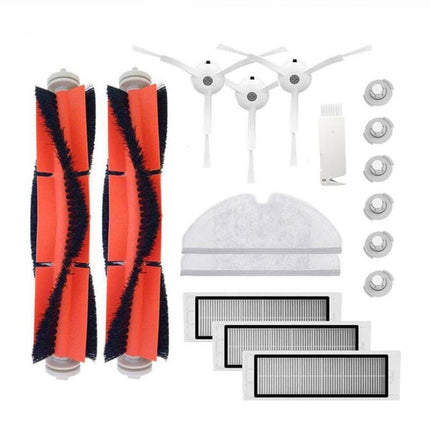 Paquete de piezas para aspiradora robot Xiaomi con filtro HEPA, cepillo principal, herramienta de limpieza y cepillo lateral para aspiradora Mijia/Roborock
