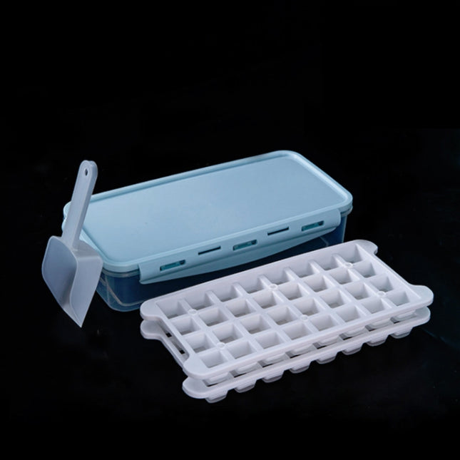 Household Silicone Ice Box With Lid Ice Cube Mold Refrigerator Ice Lattice Quick Freezer Random Color Delivery, 64 Grid, 96 Grid, 128 Grid