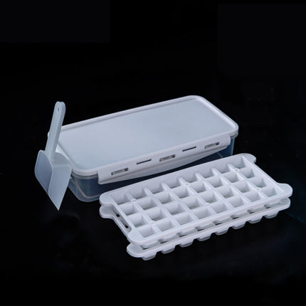 Household Silicone Ice Box With Lid Ice Cube Mold Refrigerator Ice Lattice Quick Freezer Random Color Delivery, 64 Grid, 96 Grid, 128 Grid