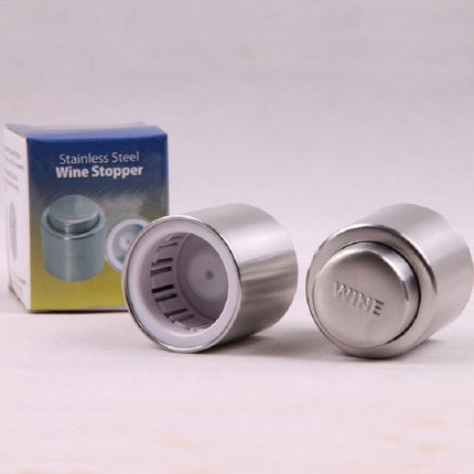 Push Stainless Steel Red Wine Stopper Champagne Stopper, Red Wine Stopper, Wordless Wine Stopper, Champagne Stopper, Wordless Champagne Stopper