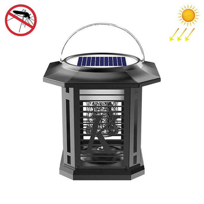 Outdoor Solar Waterproof Mosquito Lamp Mosquito Repellent, TM02 Black, TM03 Silver