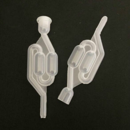 Water Seal Exhaust One way Home Brew Wine Fermentation Airlock Brewing Sealed Plastic Air Lock Check Valve Water Sealed Valves, Uncovered plain check valve, Common check valve with cover