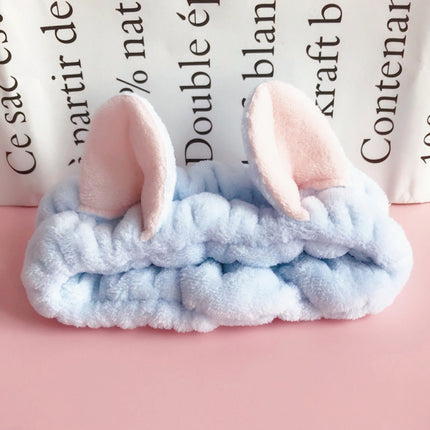 Cute Elastic Cat Ears Headbands Women Girls Makeup Face Washing Headband Hairdo Facial Mask Headwrap Hairband Hair Accessory