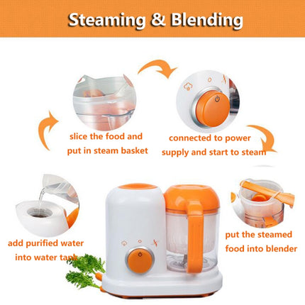 2 PCS Food Supplement Cooking Mixing One Multifunctional Electric Mini Baby Food Cooking Machine