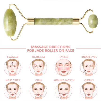 Double Jade Facial MassageRoller Stick