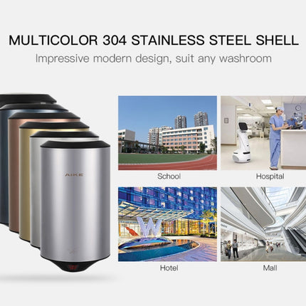 304 Stainless Steel Automatic SensorJet Hand Dryer High Speed Airflow for Home Hotel Airport Hands Drying Machine