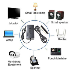 110-220V AC To DC 12V / 15V / 16V / 18V / 19V / 20V / 24V Universal Laptop Charger Adapter