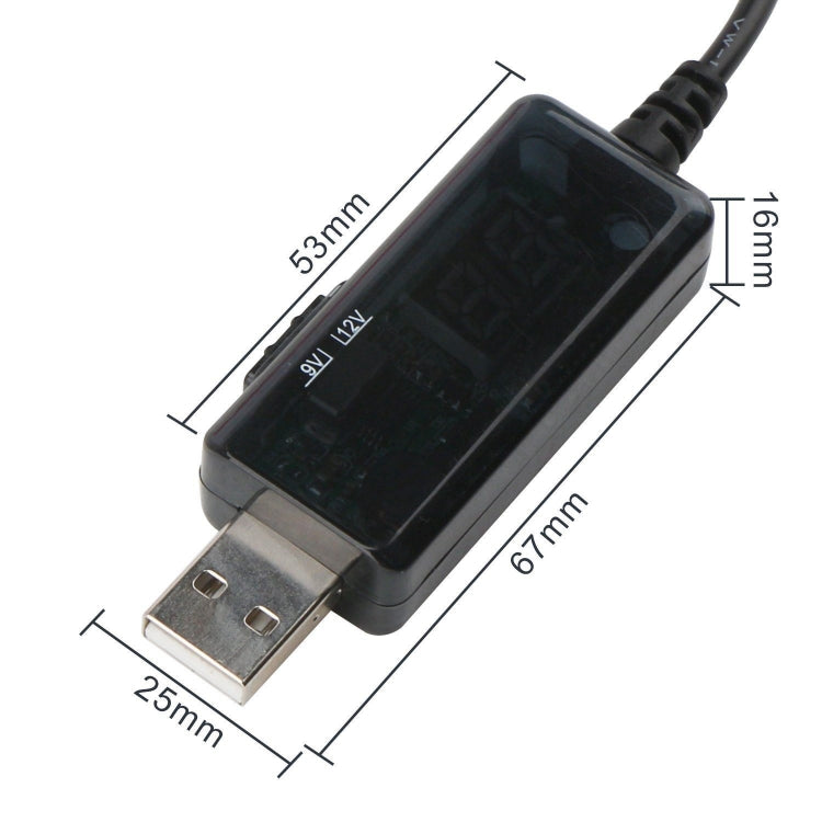 USB Boost Cable 5V Step Up to 9V 12V Adjustable Voltage Converter 1A Step-up Volt Transformer DC Power Regulator with Switch, 5V Step Up to 9V 12V