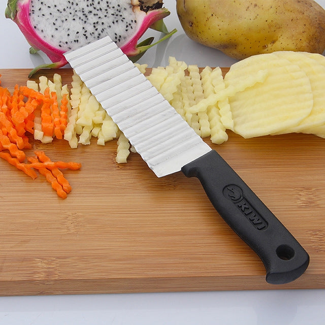2 PCS Stainless Steel Wave Knife Professional Potato Cutting Machine, Style 1