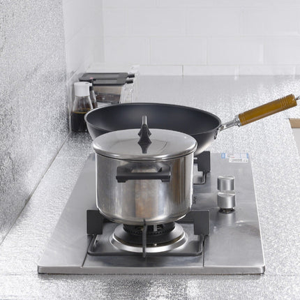 Kitchen Wall Stove Aluminum Foil Oil-proof Stickers Anti-fouling High-temperature Self-adhesive Croppable Wallpaper Wall Sticker, 40cmx5m, 40cmx5m Croppable Wallpaper, 60cmx5m, 60cmx5m Croppable Wallpaper