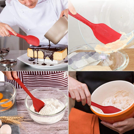 Kitchen Silicone Cream Cake Spatula Mixing Scraper Brush Butter Mixer Brushes Baking Tool Kitchenware, Pink, Orange, Red, Yellow, Green, Blue, Purple
