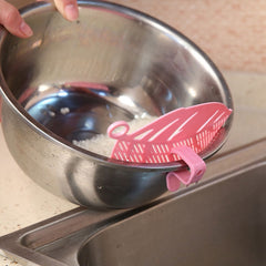 Leaf Shaped Rice Wash Gadget Noodles Beans Colanders Strainers Cleaning Tool, Size:10.5x14.5cm