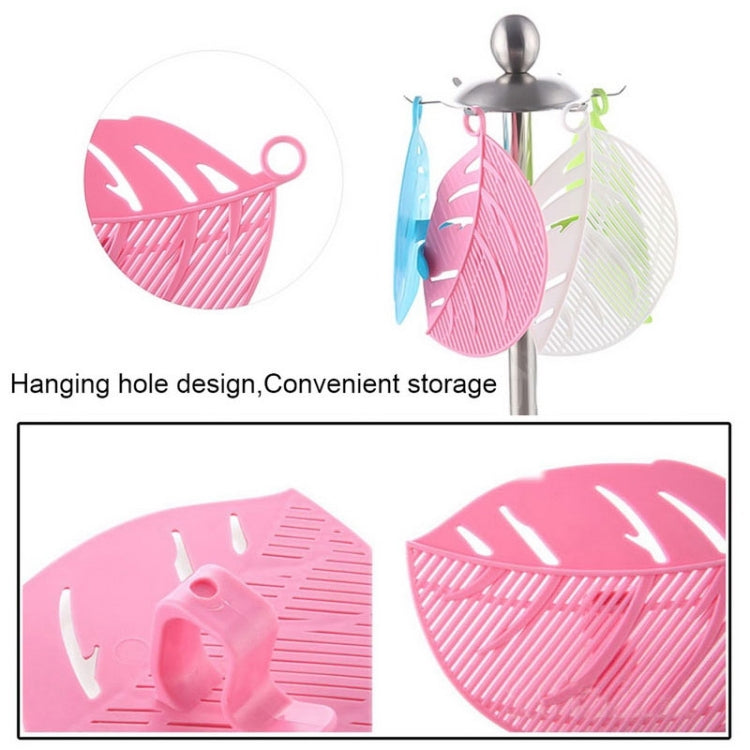 Leaf Shaped Rice Wash Gadget Noodles Beans Colanders Strainers Cleaning Tool, Size:10.5x14.5cm