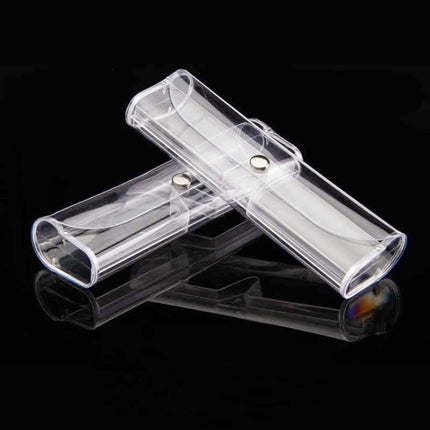 Crystal Reading Glasses Case PVC Transparent Plastic Polarized Glasses Case