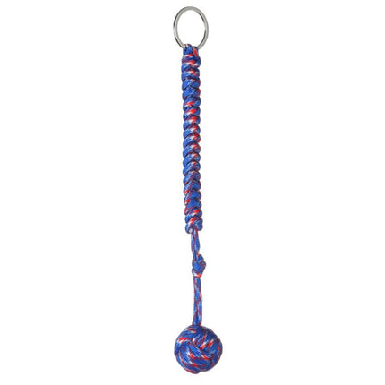 Outdoor Security Protection Black Monkey Fist Steel Ball Bearing Self Defense Lanyard Survival Key Chain