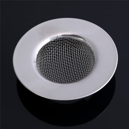 2 PCS Stainless Steel Bathtub Hair Catcher Stopper Shower Drain Hole Filter Metal Sink Strainer
