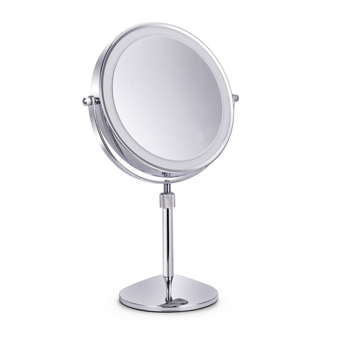 Desktop Double-SidedRound LED Luminous Makeup Mirror Liftable Magnifying Mirror, Plane + 3 Times Magnification(8-inch Rechargeable), Plane + 5 Times Magnification(8-inch Rechargeable), Plane + 7 Times Magnification(8-inch Rechargeable)                 ...