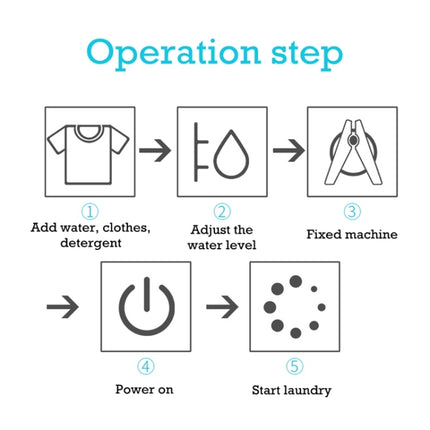 HX-02DS Household Portable Small Portable Washing Machine, Portable Washing Machine