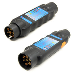 JHT4003 European 12V 7 Pin Car Truck Trailer Plug Socket Tester Wiring Circuit Light Test Tool, JHT4003  7 Pin